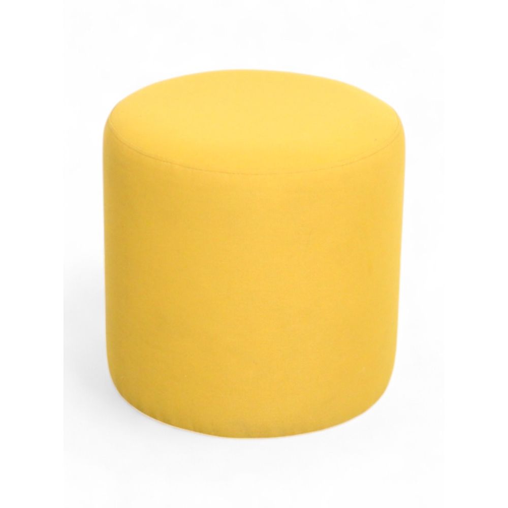 Pro-office poef, geel gestoffeerd