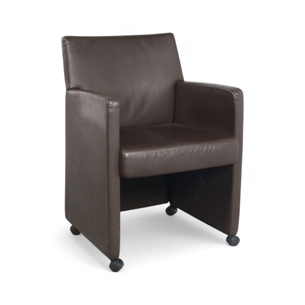 Eco-Office vergaderstoel, kunstleer-bruin