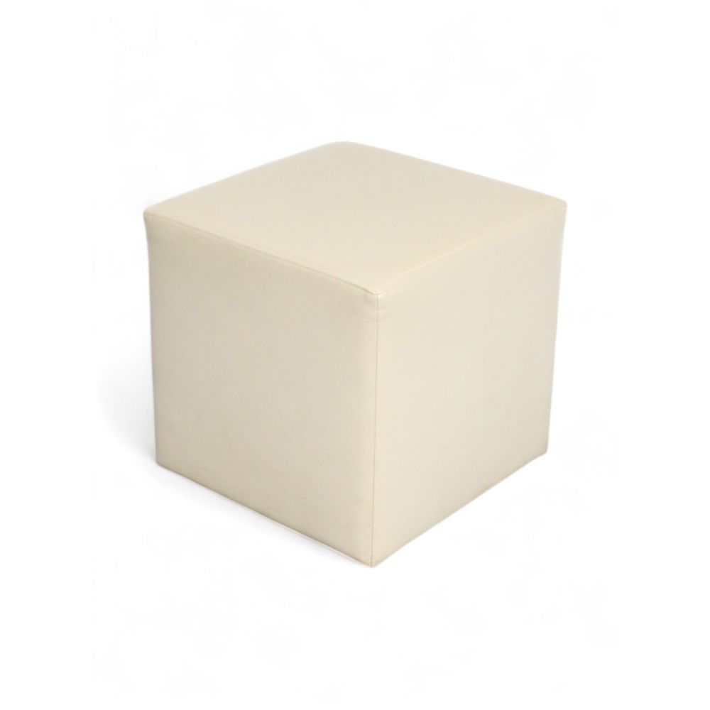 Pro-office poef, grijs kunstleder