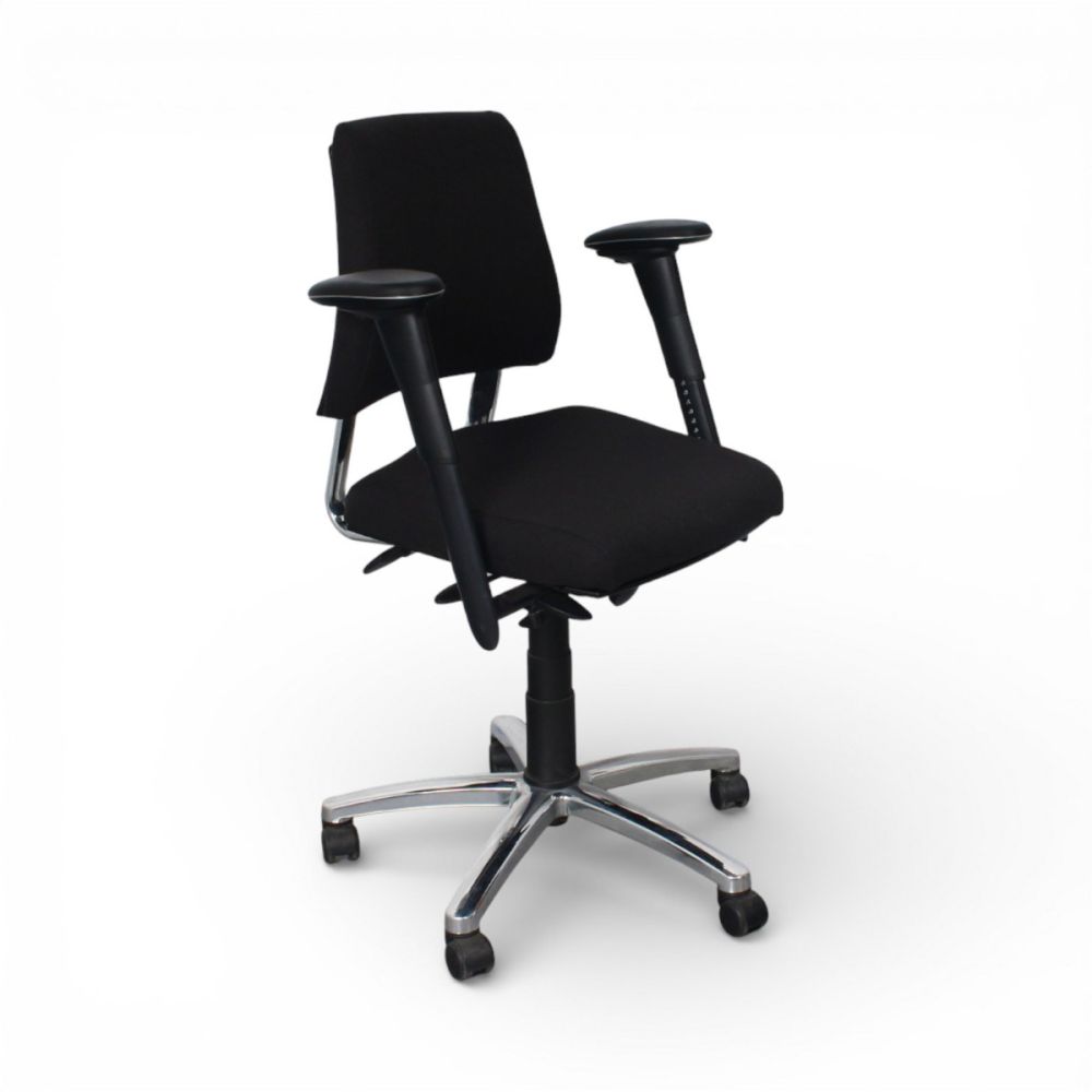 BMA Axia Office bureaustoel, lage rug, zwart-chrome