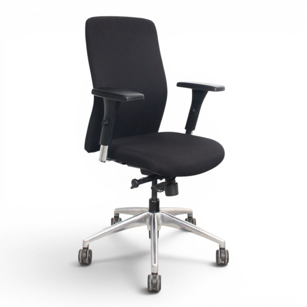 Euroseats Milano bureaustoel, EN1335, zwart-chrome