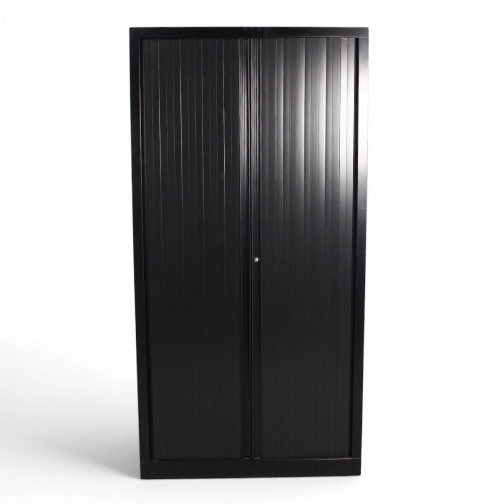 vdm. roldeurkast, 198x100x43 cm, zwart