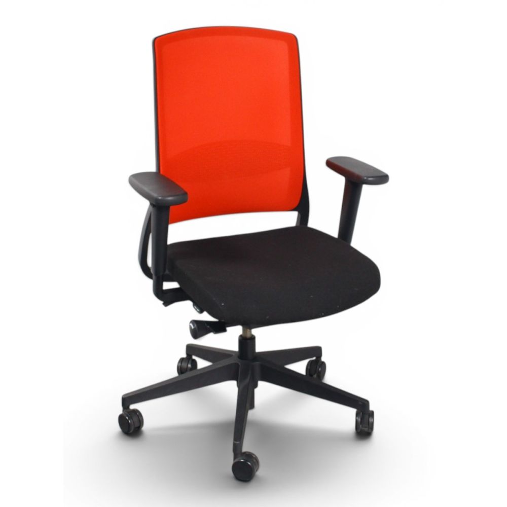 Gispen Zinn Smart bureaustoel, zwart/rood
