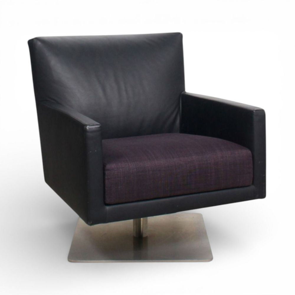 Montis Impala fauteuil, leder-stof combinatie