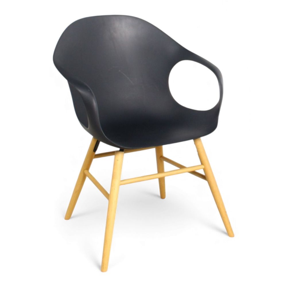 Kristalia Elephant Stoel, 4-poot, eiken-zwart