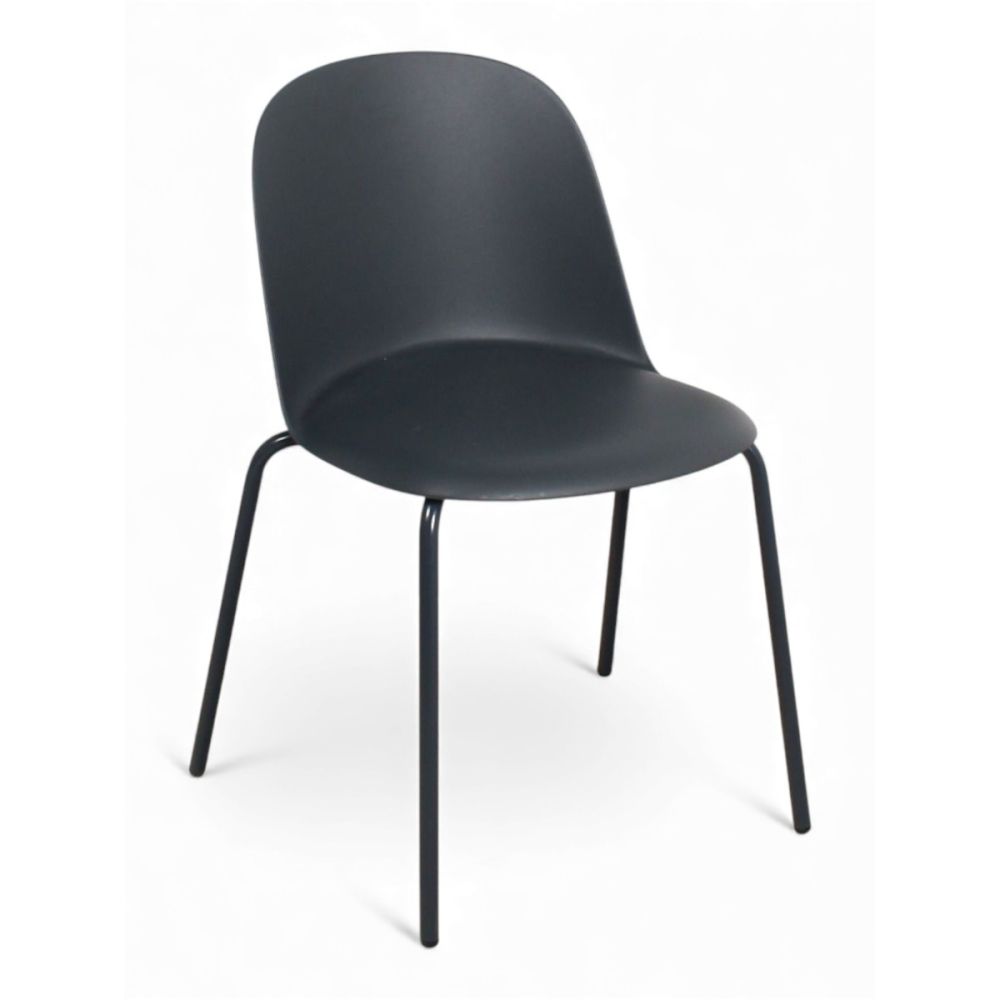 Miniforms Mariolina stoel, 4-poot, antraciet