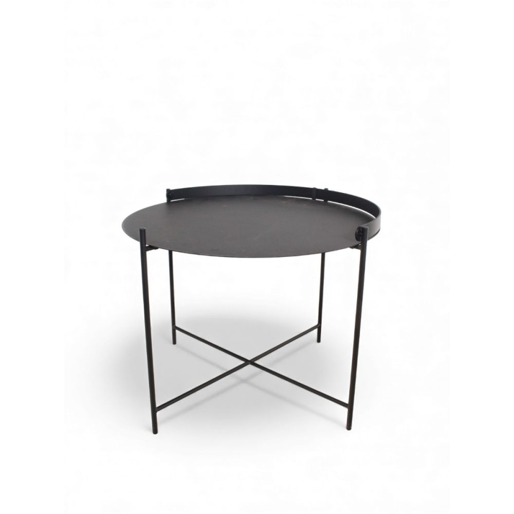 HOUE EDGE Tray Tafel, Ø62 cm, zwart