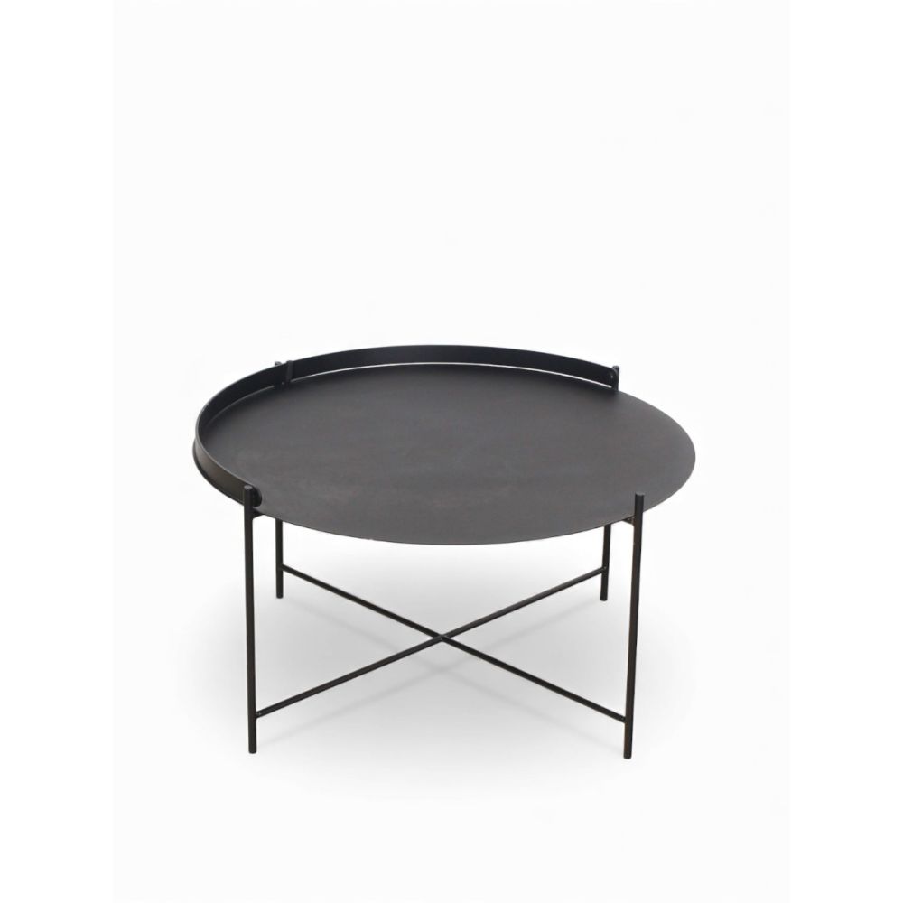 HOUE EDGE Tray Tafel, Ø76 cm, zwart
