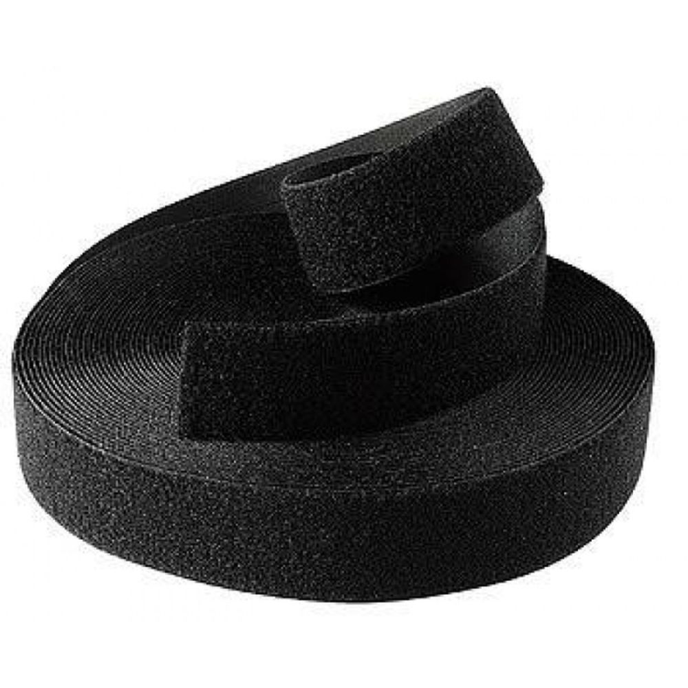 Kabel klittenband op rol, haak/lus, 25 meter