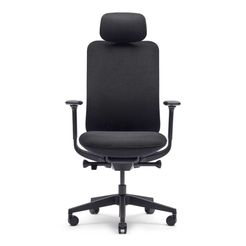 Zinnia bureaustoel, pure black