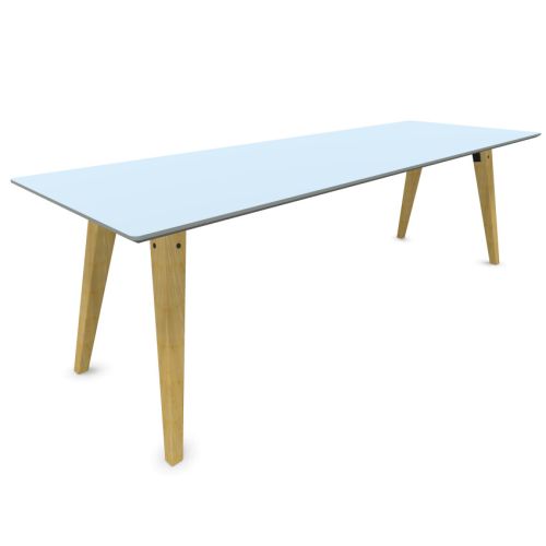 Cube Design Spider tafel, 160-300x80cm, houten onderstel