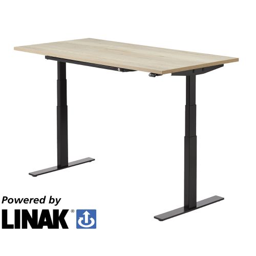 Linak DF2 elektrisch zit/sta bureau, 200x80cm