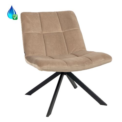 Elvira fauteuil, velvet stof