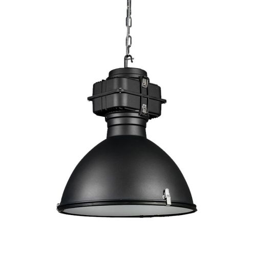 Smartoffice industriële hanglamp, Ø53cm zwart