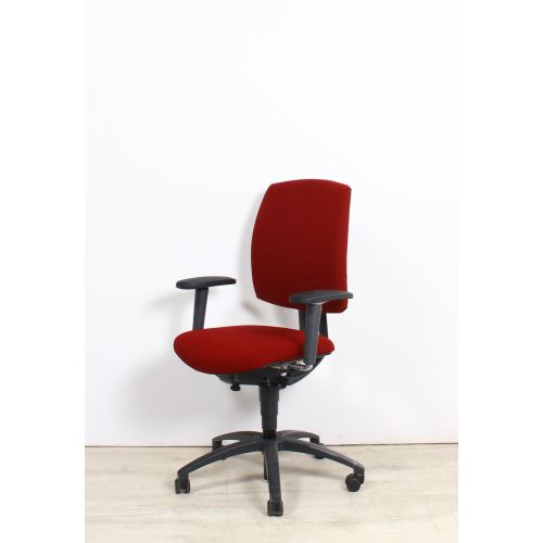 Drabert Entrada bureaustoel, zwart-rood