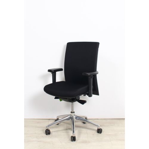 Sitlife Kuma bureaustoel, zwart-chrome