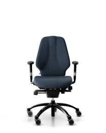 RH Logic 300 bureaustoel, inclusief armleuningen, NPR1813, zwart frame, gestoffeerd