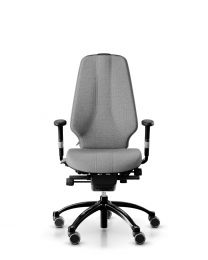 RH Logic 400 bureaustoel, inclusief armleuningen, NPR1813, zwart frame, gestoffeerd