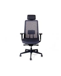 *ACTIE* Sedum Deluxe EN1335 bureaustoel, zitting en rug in mesh uitgevoerd, met GRATIS hoofdsteun