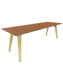 Cube Design Spider tafel, 160-300x100cm, houten onderstel