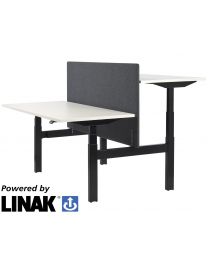 Linak PLUS duo opstelling, elektrisch zit/sta bureau, 160x80 cm