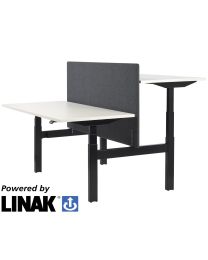 Linak PLUS duo opstelling, elektrisch zit/sta bureau, 140x80 cm, NPR1813