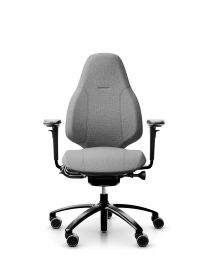 RH Mereo 220 bureaustoel, inclusief armleuningen, NPR1813, zwart frame, gestoffeerd