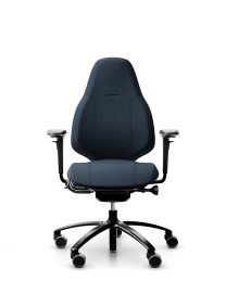 RH Mereo 220 bureaustoel, inclusief armleuningen, NPR1813, zwart frame, gestoffeerd