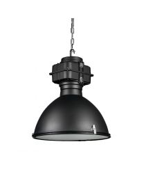 Industriële hanglamp, smartoffice, Ø53cm zwart, incl. A60 Wifi