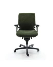 Haworth Comforto 77 bureaustoel, NPR1813, gereviseerd, nieuwe groene stoffering
