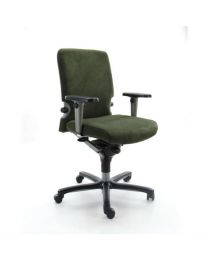 Haworth Comforto 77 bureaustoel, NPR1813, gereviseerd, nieuwe groene stoffering