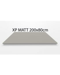 XP Matt MDF rechthoek blad, beveled edge, 200 x 80 cm