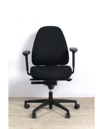 TrendOffice Fun-On bureaustoel, EN-1335, zwarte stof, zwart voetkruis