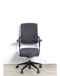 Rohde & Grahl Xenium Classic bureaustoel, EN1335, NPR1813 zitdiepte bereik, grijze stoffering