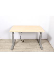 Voortman Hi Tee elektrisch (zit-zit) bureau, 120x80cm, ahorn-aluminium