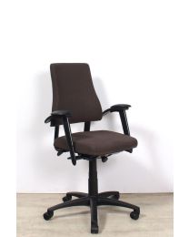BMA Axia Office bureaustoel, NPR1813, 8Y armleuningen, bruin-zwart