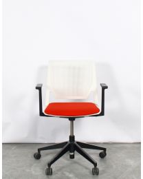 Haworth Comforto D6215 designstoel, verrijdbaar, upholstered zitting