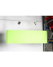 Hanglamp, lime groen, 140b x 40d x 40h, zonder lichtbronnen
