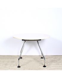 Vitra Ad Hoc vergadertafel, rond model, diameter 120 cm, nieuw blad naar keuze