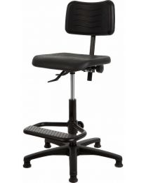 Werkstoel KM267, rubberschuim zitting en rug