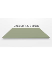 Linoleum MDF rechthoek blad, beveled edge, 120 x 80 cm