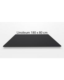 Linoleum MDF rechthoek blad, beveled edge, 180 x 80 cm