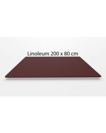 Linoleum MDF rechthoek blad, beveled edge, 200 x 80 cm