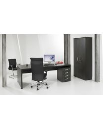 Executive bureau, 210x90cm, black oak