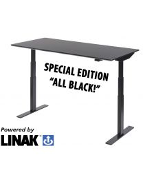 Linak DF2, special edition "ALL BLACK!" elektrisch zit/sta bureau, NPR1813