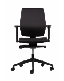 SZ Lily EN-1335 bureaustoel, met middel of hoge rug, zwart gestoffeerd