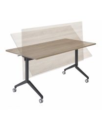 Verrijdbare en opklapbare tafel BeFlexible, 120 x 80 cm