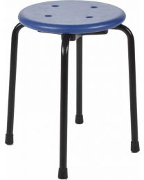 Werkstoel TAP45, stapelbaar, met pur zitting