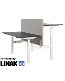 Linak PLUS duo-opstelling, elektrisch zit/sta bureau, 160x80 cm, NPR1813, bluetooth